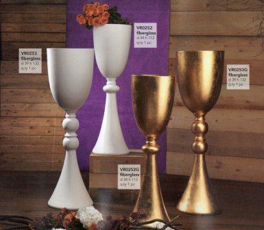 Calice Santo Graal H 132 e H 112 in fiberglass