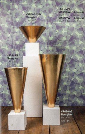 Cono Maxi Oro H 102 - H 81 - H 47 in fiberglass