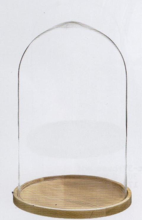 Campana in vetro H 40 dm. 25 con e senza base - Sconti per Fioristi e Aziende