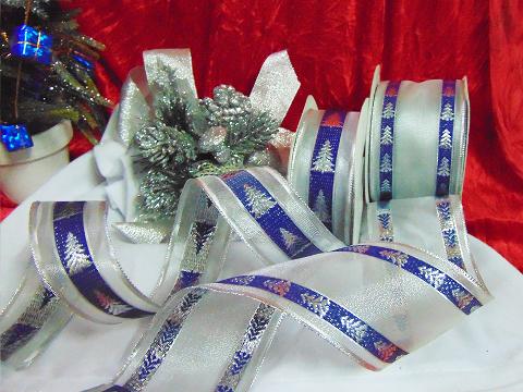 Nastro Pinetti Blu H 25/38/65 da mt. 25 Animato - Sconti per Fioristi e Aziende