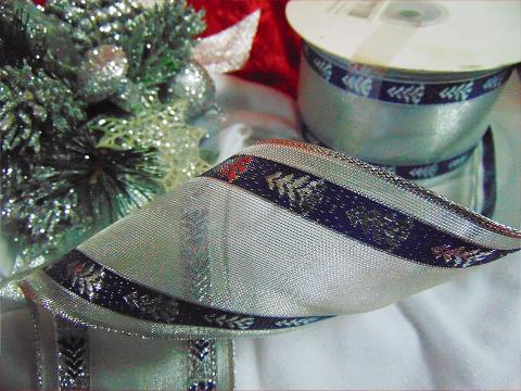 Nastro Pinetti Blu H 25/38/65 da mt. 25 Animato - Sconti per Fioristi e Aziende