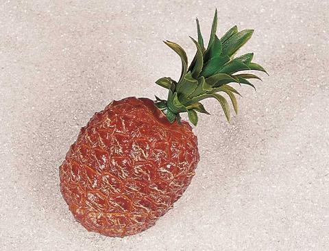 Ananas grande artificiale in plastica - Sconti per Fioristi e Aziende e Wedding . - cm. 12 x 24