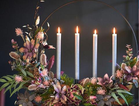 Candela Stearica H 25 dm.2,5 - Sconti per Fioristi e Aziende - Bianca da 10 candele