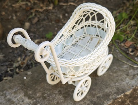 Carrozzina portaconfetti H 19 - Sconto per Fioristi e Aziende . - per Matrimonio e Feste