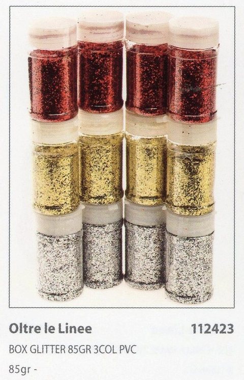 Glitter grane diverse gr. 75 e gr. 85 Oro Rosso e Argento - Sconti per Fioristi e Aziende