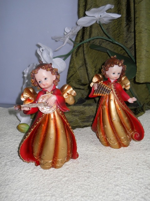 Angelo musicale H 22 cm. - Sconti per Fioristi e Aziende - stok esaurito -Sold out