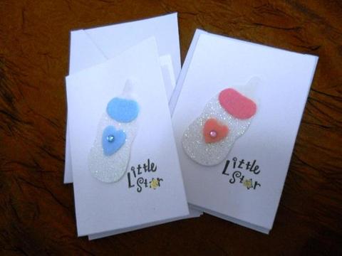 Biglietti decoro baby in panno - Sconti per Fioristi e Aziende - Espositore legno da 120 pz