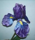 Iris Artificiale Singolo  in velluto - Sconti per Fioristi e Aziende