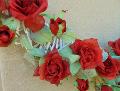 Cornice Cuore con rose rosse 150x130 - Sconti per Fioristi e Aziende