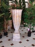 Coppa pietra anticata con base in tre dimensioni - Sconti per Fioristi, Wedding e Aziende