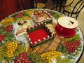 Cestino natalizio in feltro  con paste di mandorla - Sconti per Fioristi e Aziende