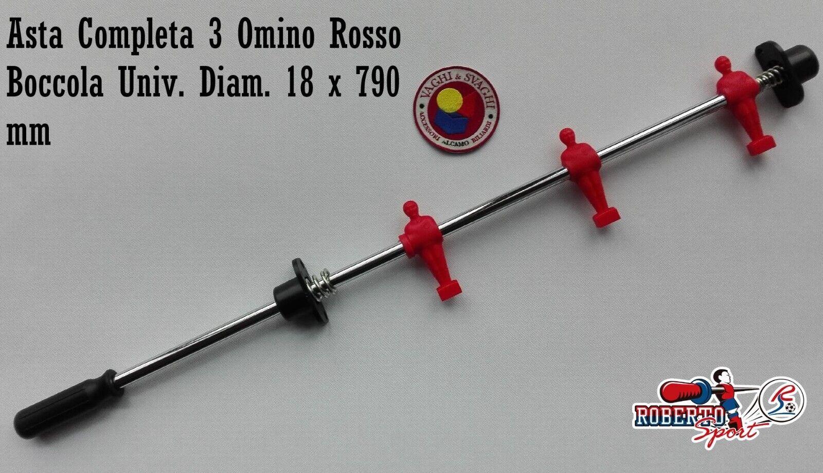 SERIE ASTE COMPLETE R/B 18 X 790 MM. ROBERTO SPORT BOCCOLA UNIVERSALE