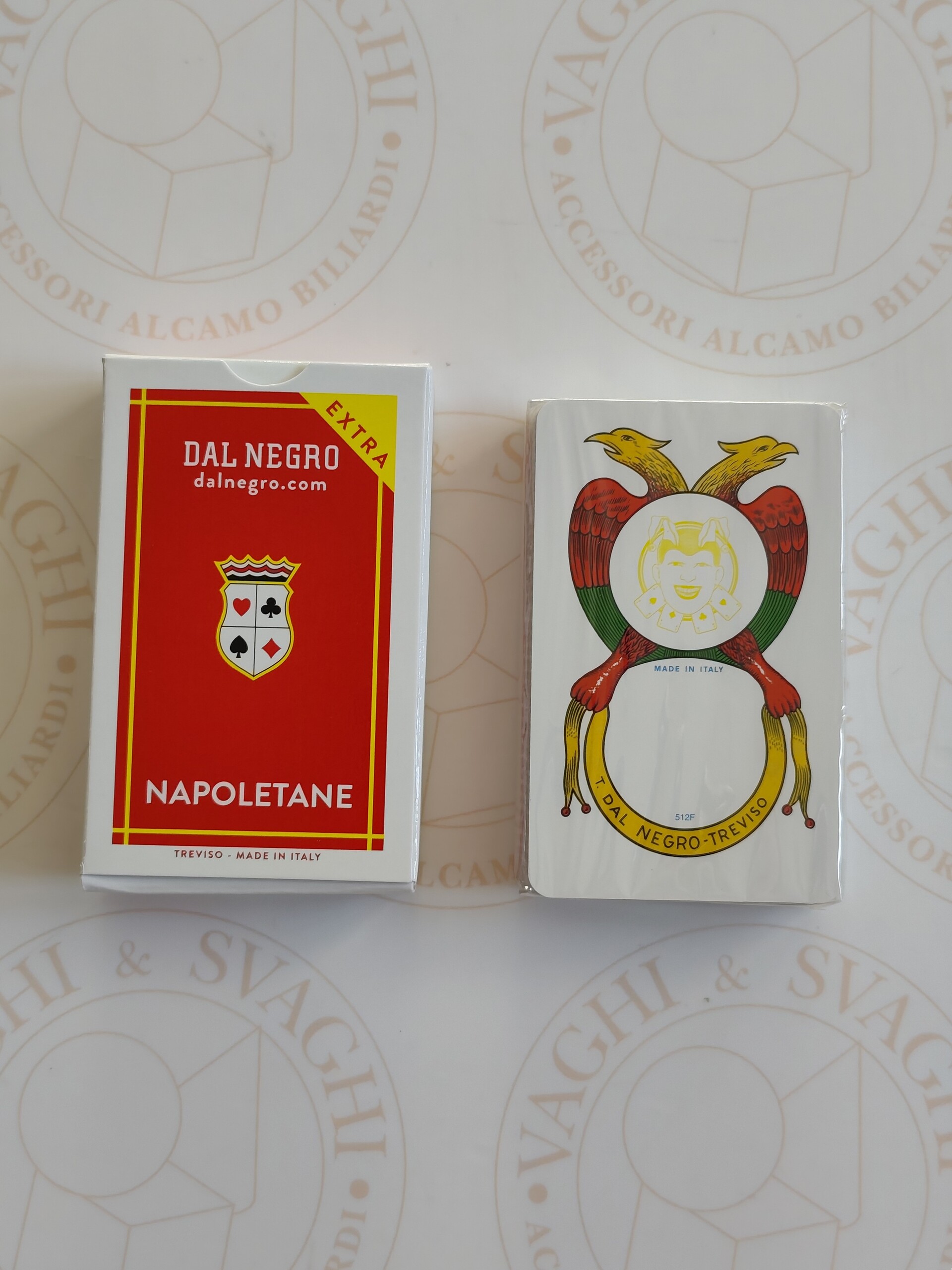 CARTE DA GIOCO DAL NEGRO NAPOLETANE N. 82 EXTRA ASTUCCIO ROSSO