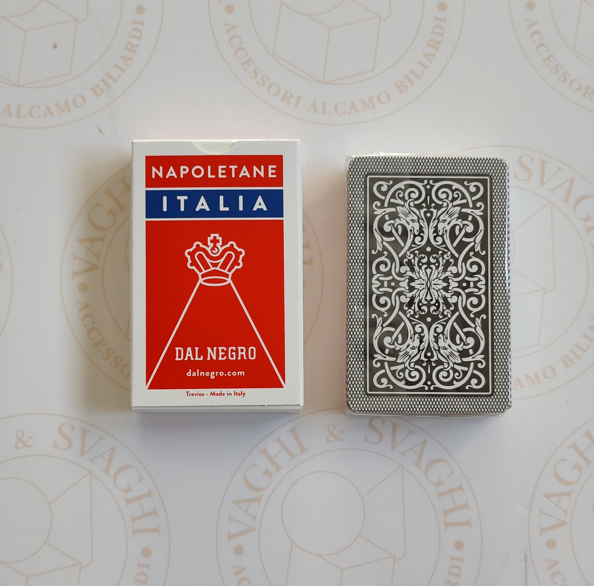 CARTE NAPOLETANE DAL NEGRO ITALIA ASTUCCIO ROSSO