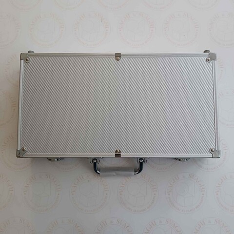 VALIGETTA IN ALLUMINIO DAL NEGRO 300 FICHES CON VALORI