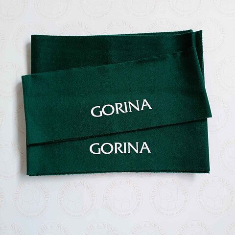 PANNO X SPONDE DA BILIARDO GORINA 6M PLUS VERDE BOTELLA CON SERIGRAFIA