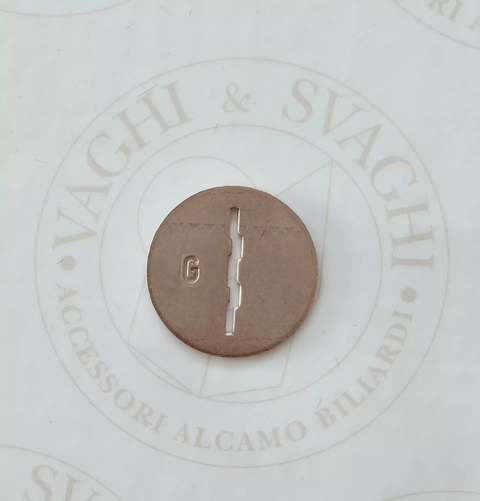 GETTONIERA PER CALCIO BALILLA GARLANDO IN ALLUMINIO PER GETTONI GARLANDO