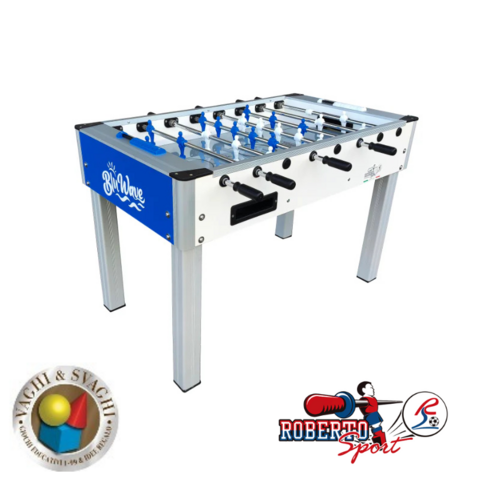 CALCIO BALILLA ROBERTO SPORT MODELLO BLU WAVE OUTDOOR
