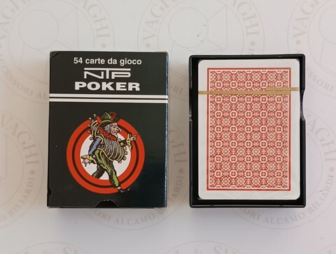 CARTE DA GIOCO NTP POKER DORSO ROSSO
