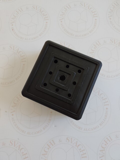 PIEDINO FILETTATO IN PLASTICA GARLANDO PER GAMBA 90 X 90