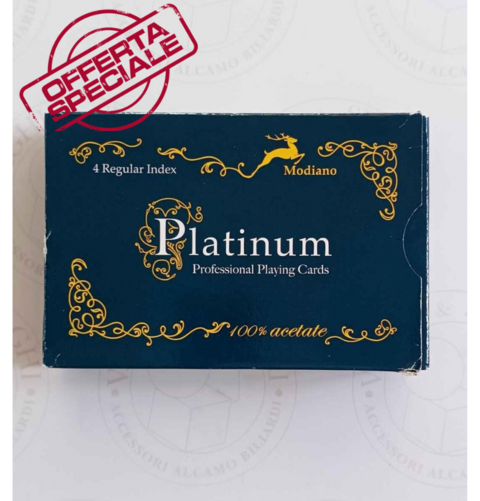 CARTE RAMINO MODIANO MODELLO ACETATO 4 REGULAR PLATINUM