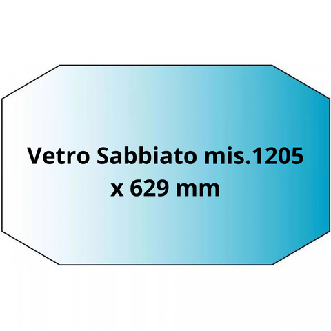 VETRO CAMPO GIOCO SABBIATO GARLANDO MIS. 1205 X 629 MM