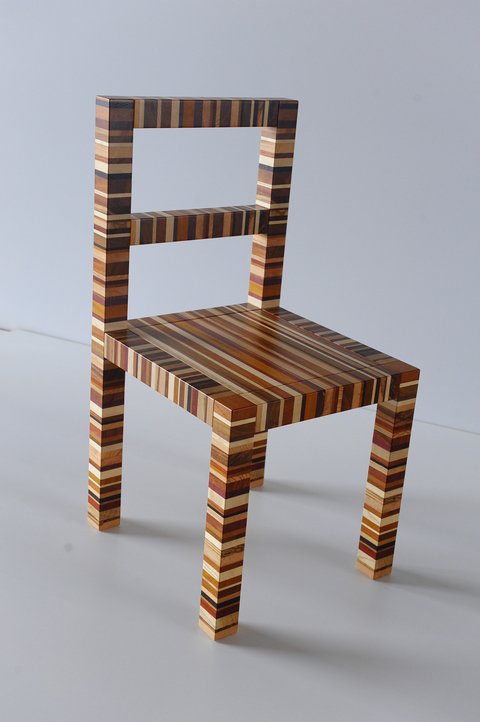 Sedia in multilegno massello (Rif. immagine 032)