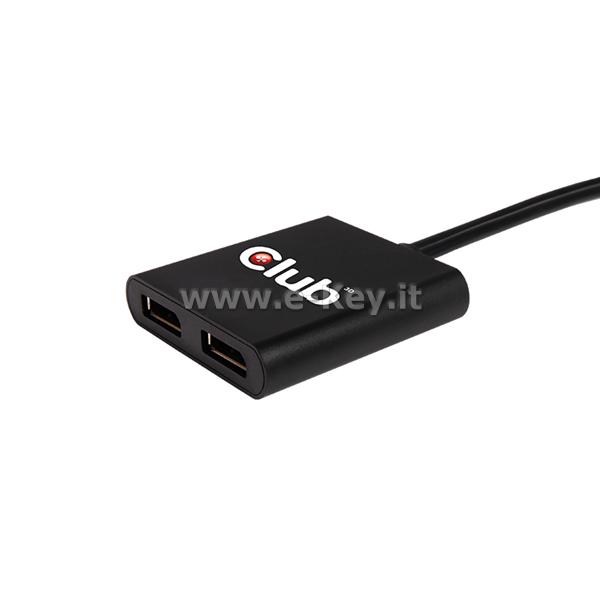 CLUB3D SenseVision MST HUB 1-2 DisplayPort Nero CLUB3D CSV-5200 CLUB3D SenseVision MST