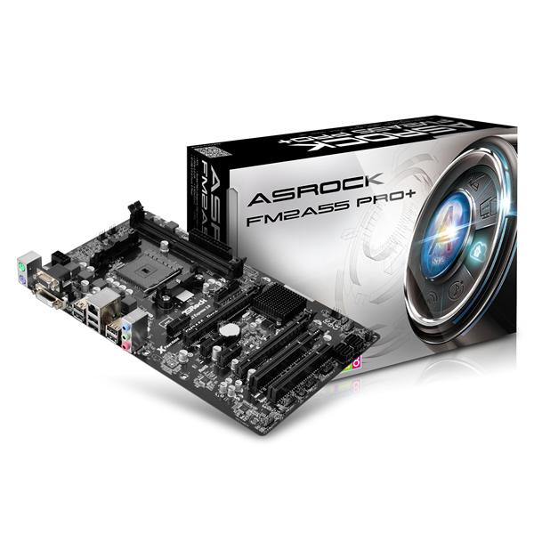Scheda Madre Asrock FM2A55 Pro+ Socket FM2+ AMD A55 FCH SATA2 DDR3 USB2 ATX Asrock FM2A55