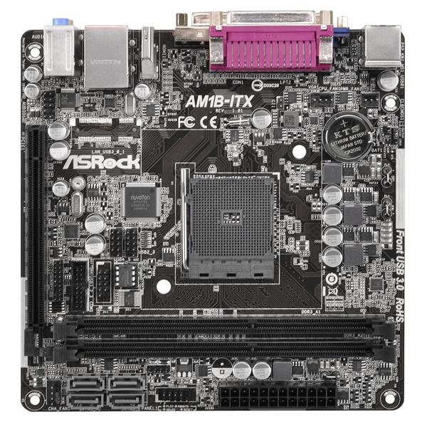 Scheda Madre AsRock AM1B-ITX Socket AM1 DDR3 SATA3 USB3 MiniITX AsRock AM1B-ITX