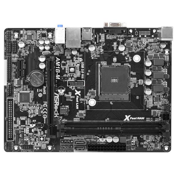 Scheda Madre AsRock AM1B-M Socket AM1 DDR3 SATA3 USB3 MicroATX AsRock AM1B-M