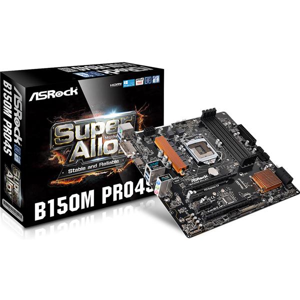 Scheda Madre Asrock B150M Pro4S Socket 1151 DDR4 SATA3 USB3 mATX Asrock B150M Pro4S