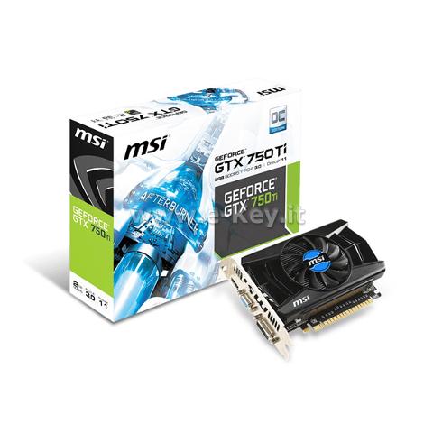 VGA MSI N750TI 2GD5/OCV1 nVidia GeForce GTX750Ti Core 1059/1137MHz Memory GDDR5 5400MHz 2GB VGA DVI  MSI N750TI