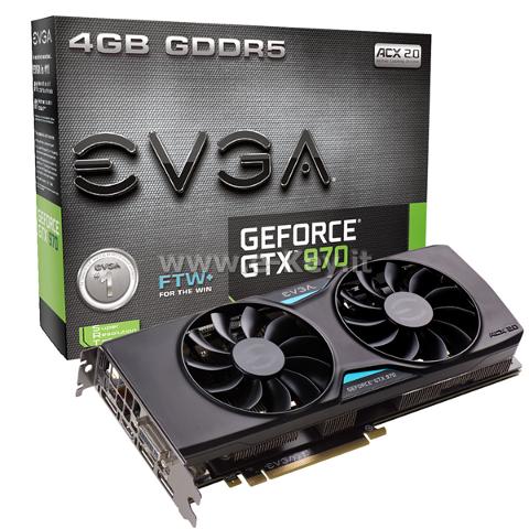 VGA EVGA nVidia GeForce GTX 970 FTW+ ACX 2.0+ Core 1216MHz / 1367MHz Memory GDDR5 HDMI DP EVGA GeFor EVGA GeForce GTX 970