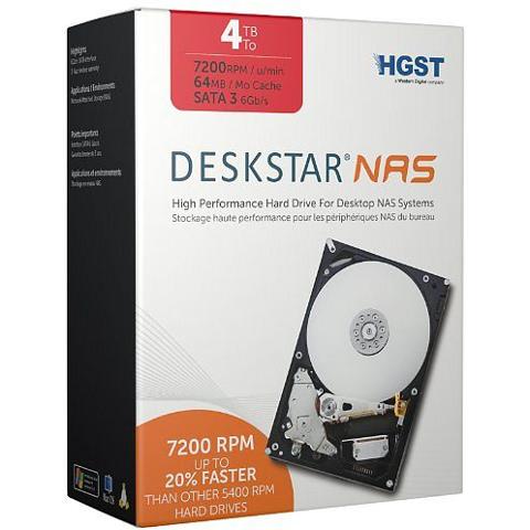 Hard Disk Interno 3.5" HGST NAS 3TB 64MB 7200RPM SATA3 SATA3 HGST NAS 3TB