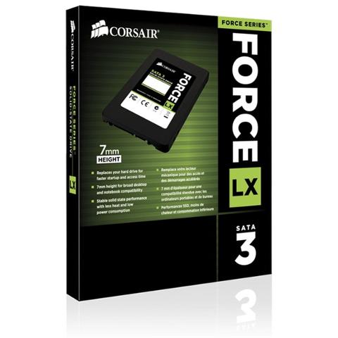 SSD Corsair Force LX 512GB 2.5" 512GB Lettura 560MB/s Scrittura 450MB/s SATA3 Corsair Force LX 512GB gfdg dfgfdg
