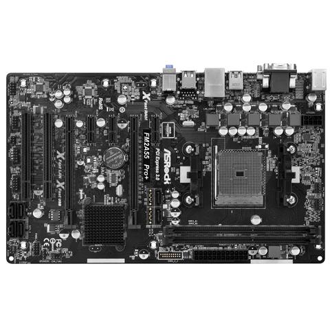 Scheda Madre Asrock FM2A55 Pro+ Socket FM2+ AMD A55 FCH SATA2 DDR3 USB2 ATX Asrock FM2A55