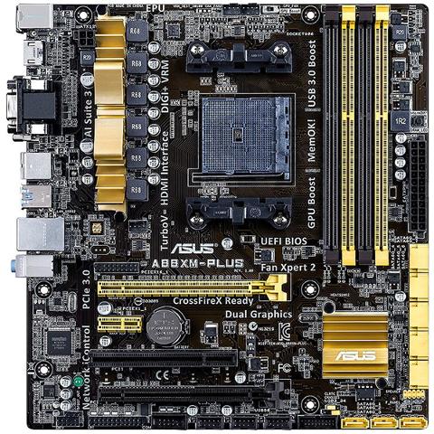 Scheda Madre ASUS A88XM-PLUS Socket FM2+ AMD A88X DDR3 USB3 MicroATX ASUS A88XM-PLUS