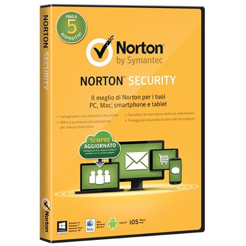 Symantec Norton Security 2.0, 1u, 1Y, DVD, ITA, Box, Full, 1 utente(i), Android, iOS, ITA, DVD Symantec Norton Security  2.0 Full