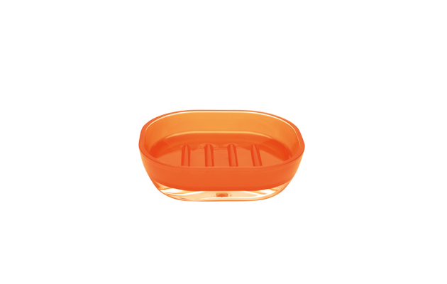 Excelsa Linea Bagno Portasapone Plastica Arancione