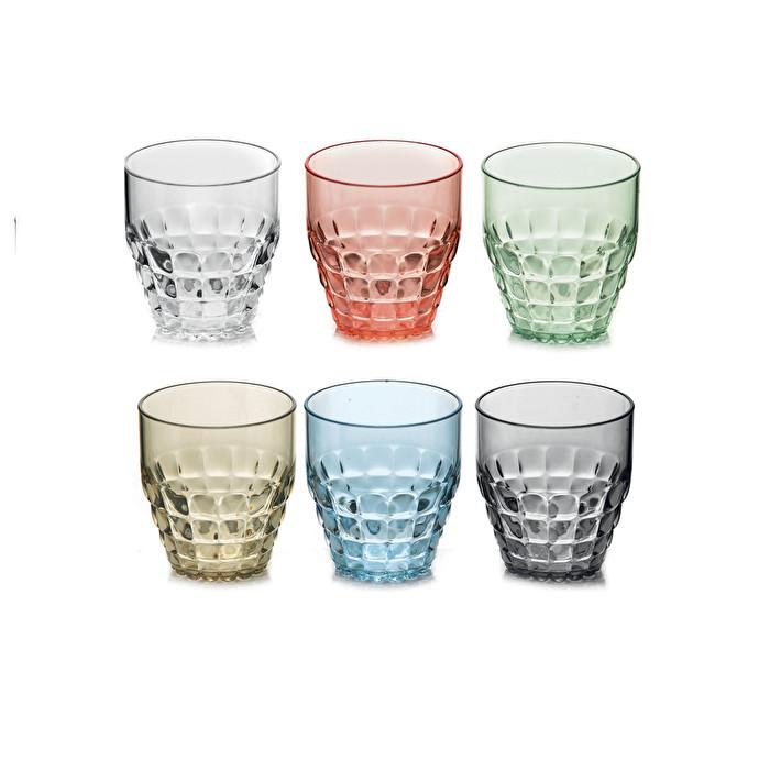 GUZZINI - TIFFANY Set 6 Bicchieri Alti Colorati - Idea Casa Più
