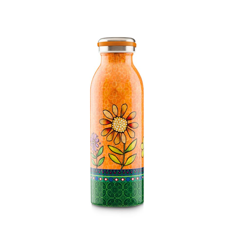 Bottiglia termica da viaggio in acciaio inox decorata Egan BELLAMORE