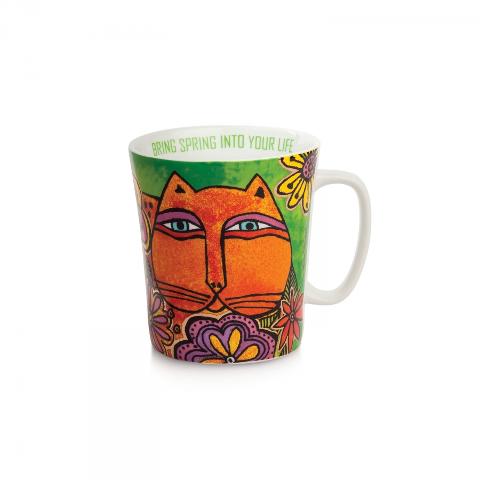 Tazza mug in porcellana decorata  ml 430 Egan LAUREL BURCH FANTASTIC FELINES