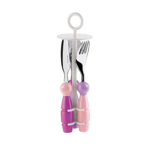 Set posate bimbi in acciaio e plastica Guzzini BILLO