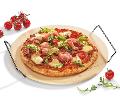 Pietra refrattaria per pizza con supporto inox Kuchenprofi BBQ