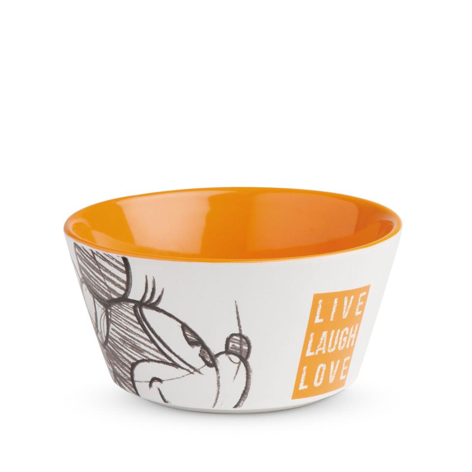 Tazza bowl in porcellana decorata Egan LIVE LAUGH LOVE