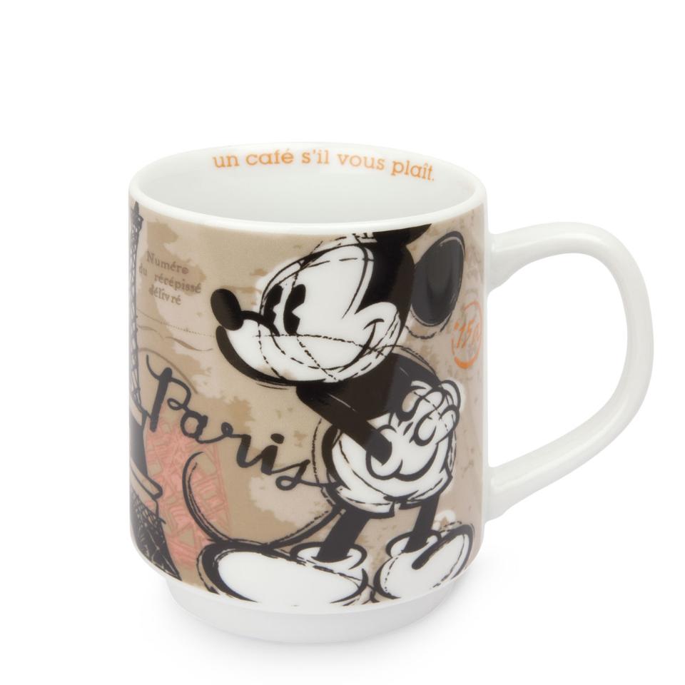 Tazza mug impilabile in porcellana decorata Egan MICKEY MOUSE CITY