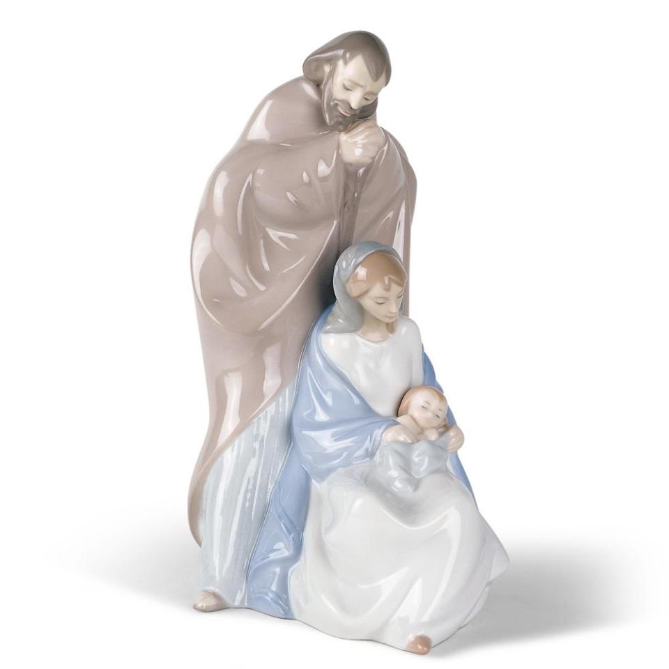 Scultura in porcellana spagnola Nao by Lladro LA SACRA FAMIGLIA