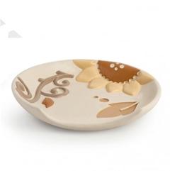 Poggiamestolo in ceramica decorata Egan HELIOS
