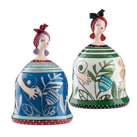Portadelizie in ceramica decorata a mano Egan LE PUPAZZE